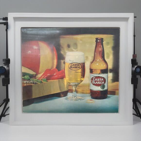 CARTA BLANCA BEER/CHEESE VARI-VUE 3D LENTICULAR PICTURE 2 sided READ - Picture 1 of 8